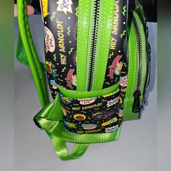 Loungefly 90's Nickelodeon Characters Mini Backpack NWT - Picture 5 of 7